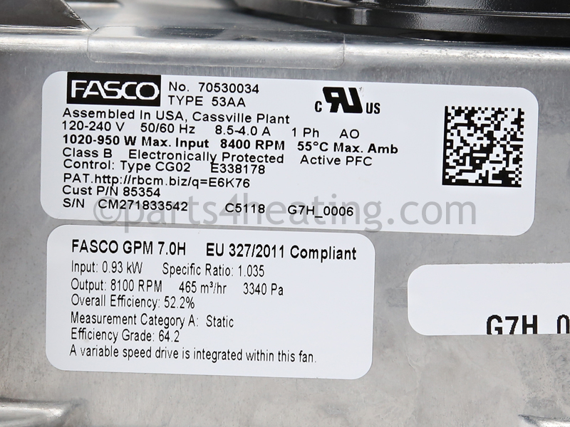 Blower Assembly, 7.0H