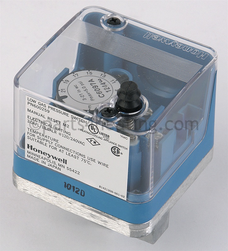 Switch Low Gas Pressure w/o Bracket (Optional)
