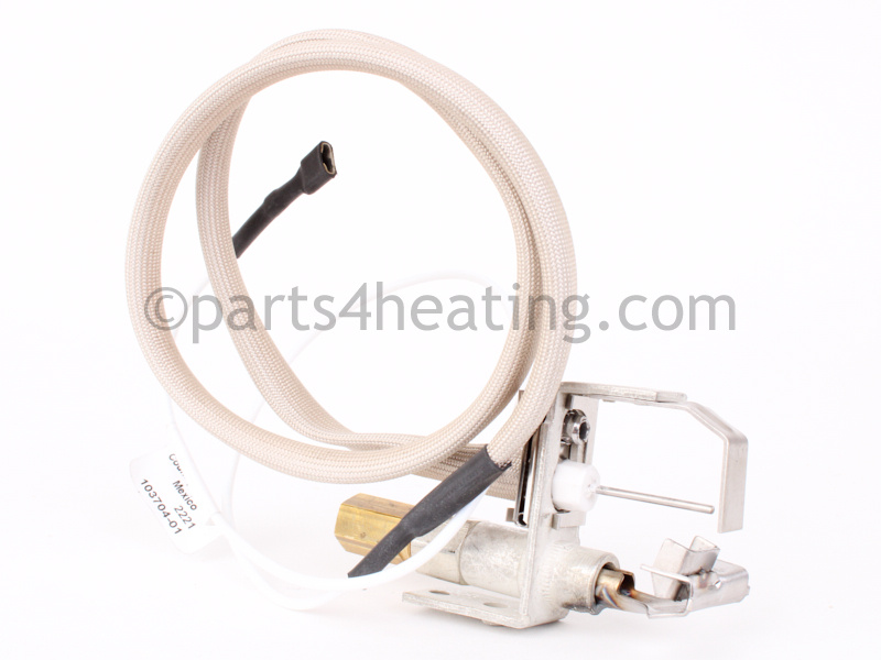 Pilot Burner, Honeywell Q3481B1206 with Fiberglass Insulated Integral 36 in lg. Igniter/Sensor Cable