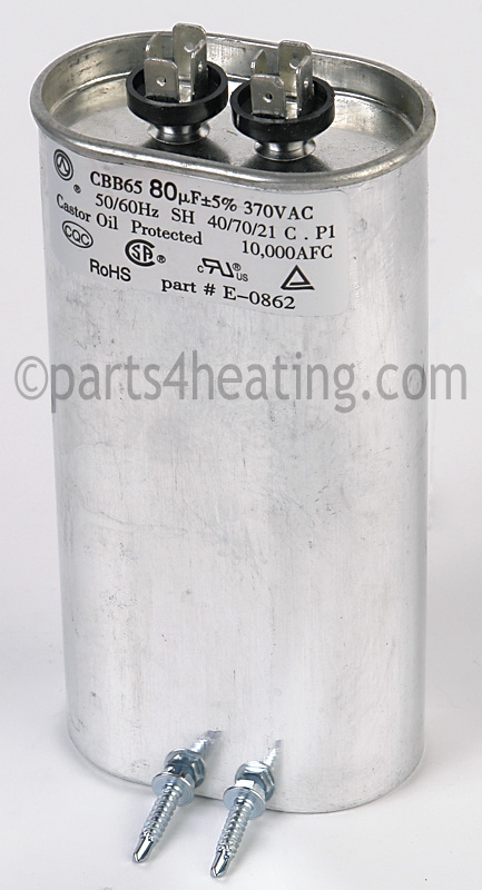 Capacitor, Compressor, 80/370 (1 PH Only)