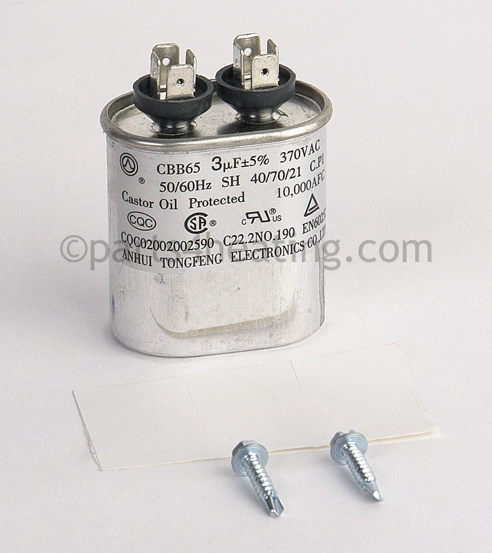 Capacitor, Fan Motor, 3/370 MFD