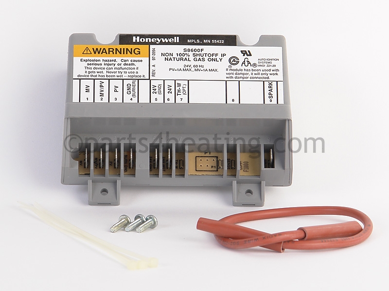 IGNITION MODULE (E.I. BOILERS) (NATURAL GAS ONLY), S8600F1000