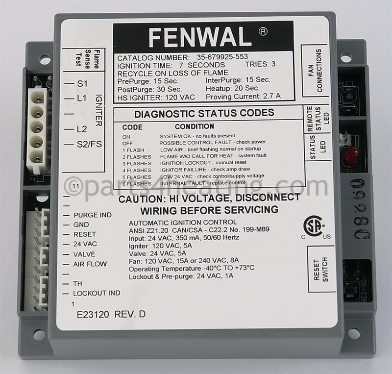 IGN CONTROL LOCAL SENS 3T