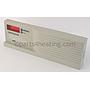 Control box cover with labels, white.